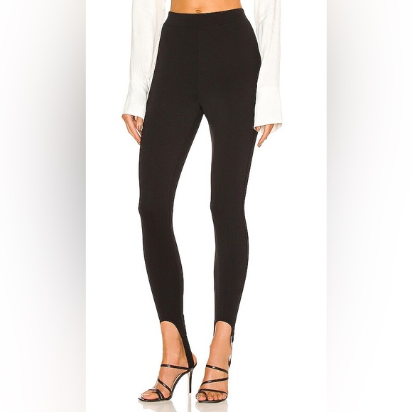 NWOT L’AGENCE Emerson Black Stretch Stirrup Leggings Women’s Size Small - Picture 1 of 12